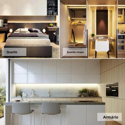 Imagem de Fita LED COB Dimmable Com Alimentação USB E Interruptor Touch Para Iluminação Interna Em Sala De