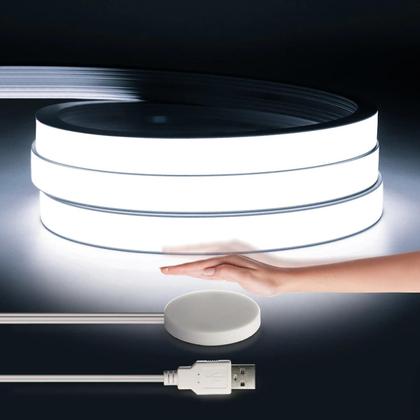 Imagem de Fita LED Dimmable Com Sensor De Toque USB, À Prova d'Água, COB Neon, Fita De Gel De Sílica Para DIY,