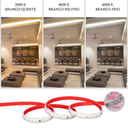 Imagem de Fita Led Direto Na Rede 127v Para Perfil Não Precisa de Fonte IP65 3M