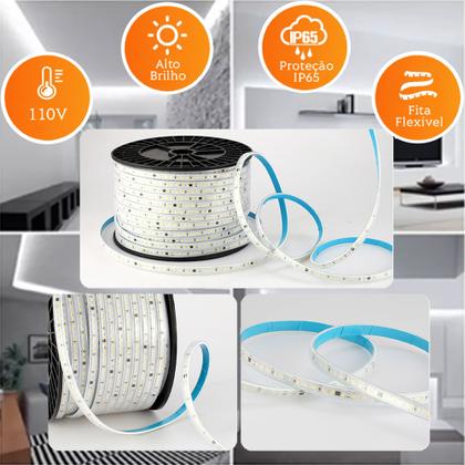 Imagem de Fita Led Direto Na Rede 127v Para Perfil Não Precisa de Fonte IP65 3M
