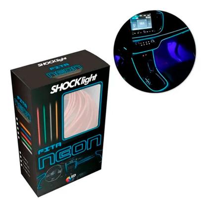 Imagem de Fita LED Neon 2 Metros para Painel Automotivo Luz Interna Carro Tuning Varias Cores - Shocklight