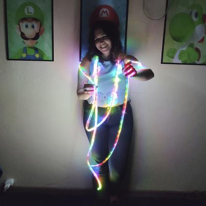 Imagem de Fita Led Neon Celular Aplicativo RGB 5 Metros IP68 Iluminaçao Decoraçao Quato Sala Teto Gamer Sanca Loja Mesa Luz Multiuso