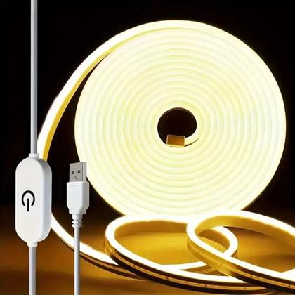 Imagem de Fita LED Neon Com Sensor De Toque Regulável USB 5V Flexível À Prova d'Água Para Decoração Externa E