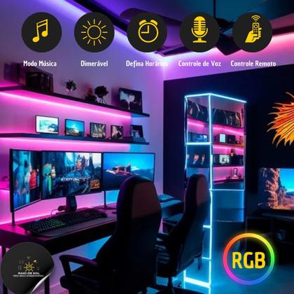 Imagem de Fita LED RGB 10 Metros Smart Inteligente Dual Ekaza Wi-Fi