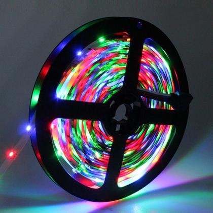Imagem de Fita led rgb 5 m 3528 ip65 com fonte e controle - Dylan