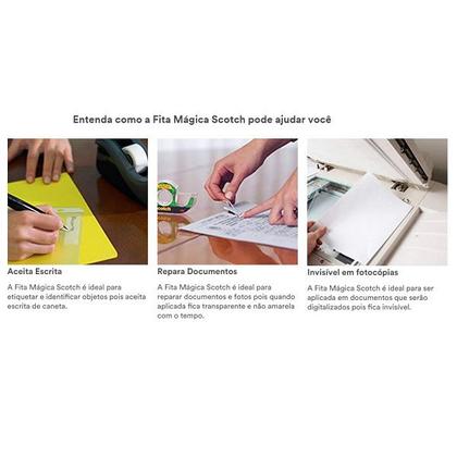Imagem de Fita Magica SCOTCH 25MM X 65M 3M com 6 Rolos