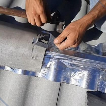 Imagem de Fita Manta Asfáltica Aluminizada Vedação Telhado 15cmx10m