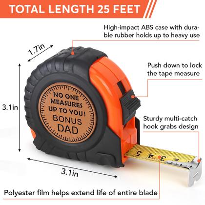 Imagem de Fita métrica VivaGifts Ninguém está à altura de você Bonus Dad