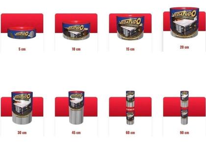 Imagem de Fita Multiuso Autoadesiva Aluminizada Vedatudo Dryko 10cm Com 10mts