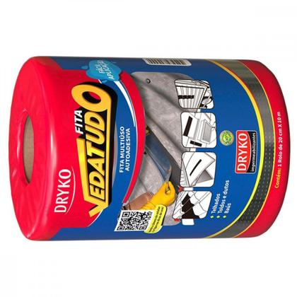 Imagem de Fita Multiuso Dryko Vedatudo Aluminio 20Cm X 10M