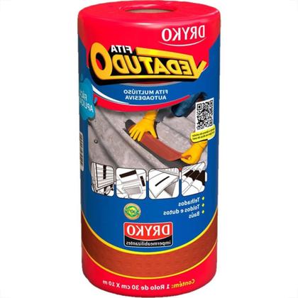 Imagem de Fita Multiuso Dryko Vedatudo Terracota 30Cm X 10M