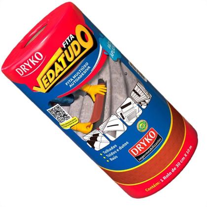 Imagem de Fita Multiuso Dryko Vedatudo Terracota 30Cm X 10M