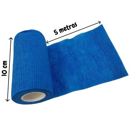 Imagem de Fita p/ atadura elastica azul 5m 10 x 2,7cm imp