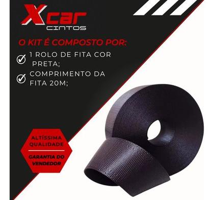 Imagem de Fita Para Cinto De Segurança 20 Metros Preta