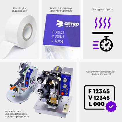 Imagem de Fita para Datador Manual e Automático Ribbon - Branca