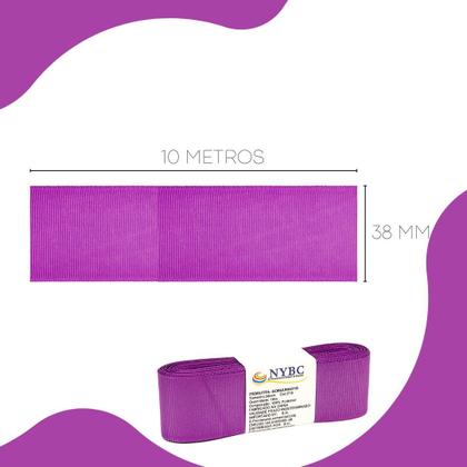 Imagem de Fita Para Laço De Gorgurão Roxo - 38mm C/10 Metros - NYBC