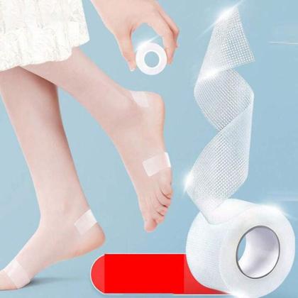 Imagem de Fita Para O Pé Calcanhar No Salto Proteção Discreta Transparente Sem Dor 2,5mm x 3 metros