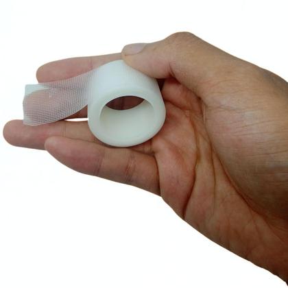 Imagem de Fita Para O Pé Calcanhar No Salto Proteção Discreta Transparente Sem Dor 2,5mm x 3 metros