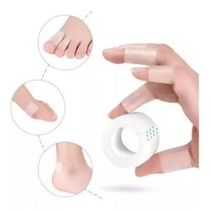 Imagem de Fita Para O Pé Calcanhar No Salto Proteção Discreta Transparente Sem Dor 2,5mm x 3 metros