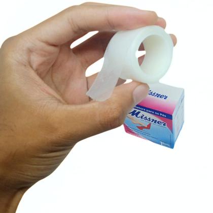 Imagem de Fita Para O Pé Calcanhar No Salto Proteção Discreta Transparente Sem Dor 2,5mm x 3 metros