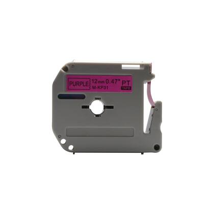 Imagem de Fita Refil Compatível M-P31 MK-P31 Roxa 12mm p/ Rotulador Brother PT-65 PT-70 PT-80 PT-85 PT-90 PT-M95 PT-70BM PT-45 PT-55 PT-100 PT-110