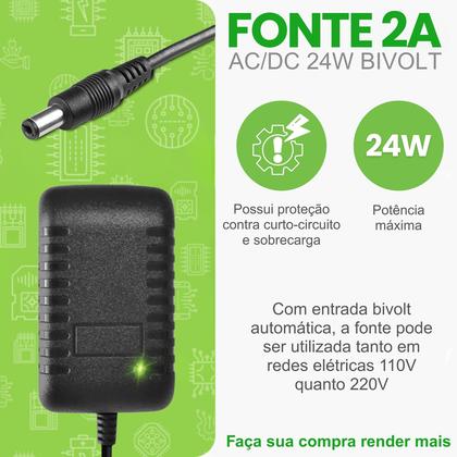 Imagem de Fita Rgb Led Luz 5m Rolo Controle Fonte Tensão 12v Leds