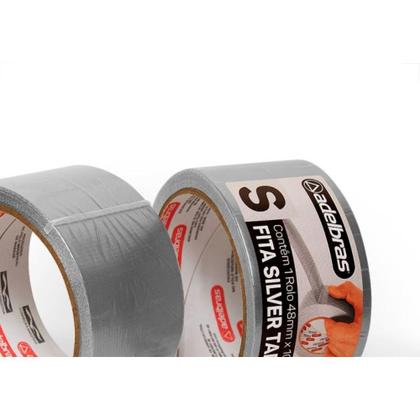 Imagem de Fita Silver Tape Adelbras 48 X 10M Cinza