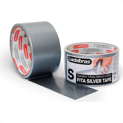 Imagem de Fita Silver Tape Adelbras Cinza 48Mmx05M