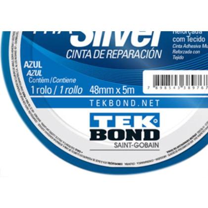 Imagem de Fita Silver Tape Tekbond Azul 48Mmx05Mt