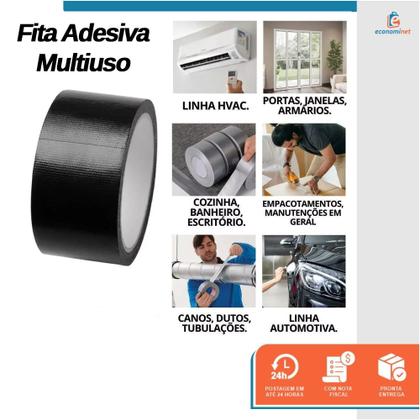 Imagem de Fita Silvertape Preta Starfer 48 Mm X 5 M