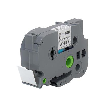 Imagem de Fita Strong Compatível Brother Tze S251 Branca Letra Preta 24mm