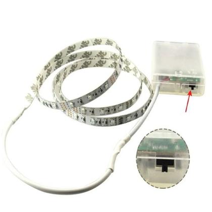 Imagem de Fita Super Led 2m Metros Adesivo Sem Fio com 120 Luz Leds