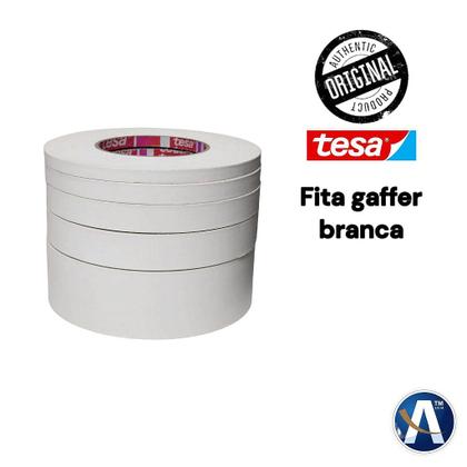Imagem de Fita Tecido Gaffer Tape Original Tesa 18mm x 50m Cor Branca