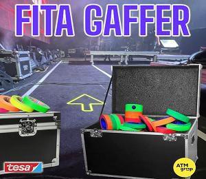 Imagem de Fita Tecido Gaffer Tape Tesa 12mm X 25m Laranja Fluorescente