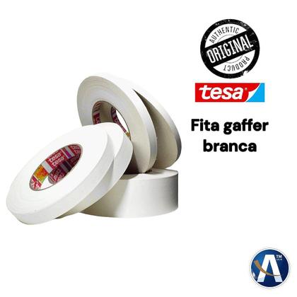 Imagem de Fita Tecido Gaffer Tape Tesa 12mm x 50m Branca - Fita Adesiva Premium