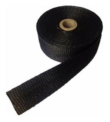 Imagem de Fita Térmica Preta, Termotape Para Escapamento 25 Metros