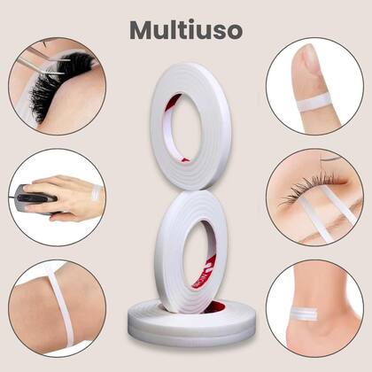 Imagem de Fita Transpore Micropore Fina 10 Unidades Lifiting Alongamento Cílios