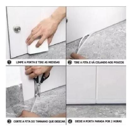 Imagem de Fita Veda Fresta Porta Janela Transparente 5m X 25mm