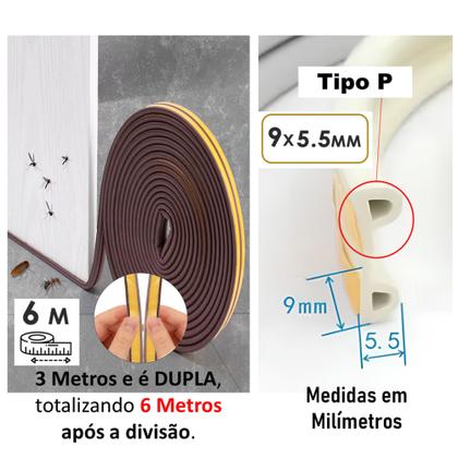 Imagem de Fita Vedante Dupla P 5.5mm Alta Resistência e Isolamento Térmico e Acústico para PVC BOM1326