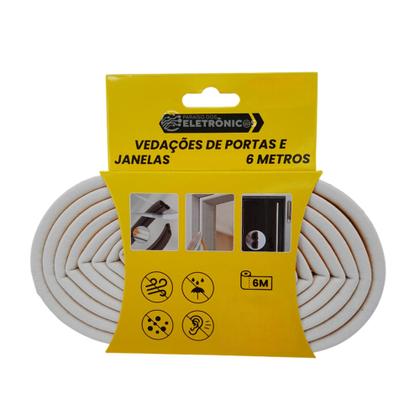 Imagem de Fita Vedante Dupla P 5.5mm Alta Resistência e Isolamento Térmico e Acústico para PVC BOM1326