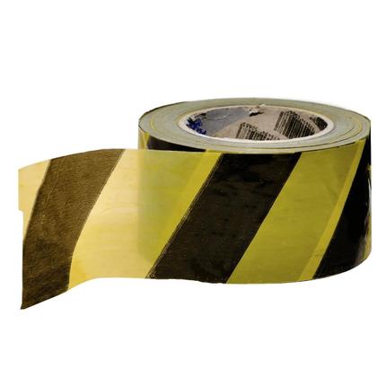 Imagem de Fita Zebrada 0,70mm X 200 Metros Isolamento Proteçao Area Restrita