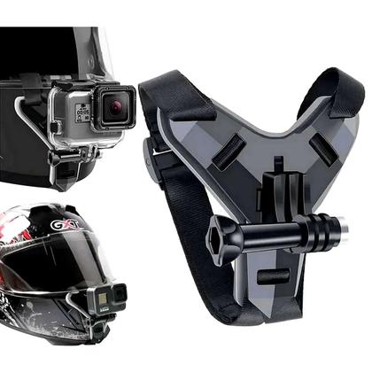 Imagem de Fivela com Adaptador Capacete Queixeira para GoPro e Similares