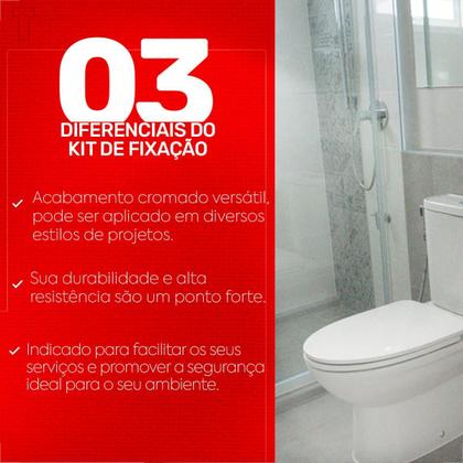 Imagem de Fixacao para bacia/bide roca/incepa tipo suporte em l