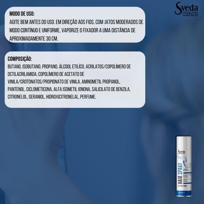 Imagem de Fixador de Cabelo Hair Spray Sveda Fixação Forte 400ml