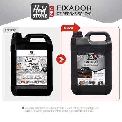 Imagem de Fixador De Pedras Soltas Hold Stone Pro 5L Cola Pedras Maior Resistencia Melhor Fixação - Lt Shine