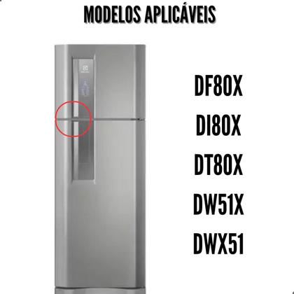 Imagem de Fixador Suporte Puxador para  Geladeira Electrolux Dfi80 Df80 Dfn52 Cinza