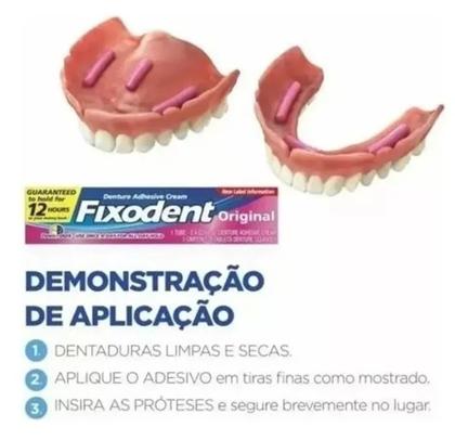 Imagem de Fixodent 68g - kit c/ 3 unidades