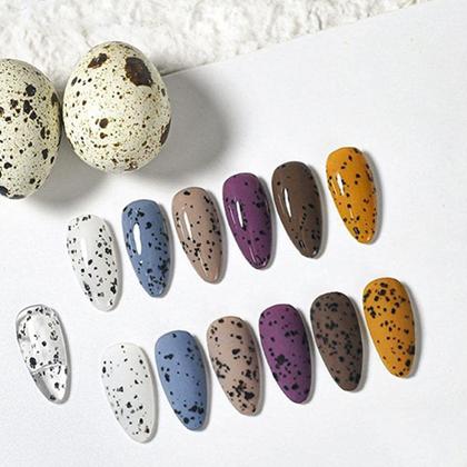 Imagem de Flake linha quail egg mix da jo decoração das unhas