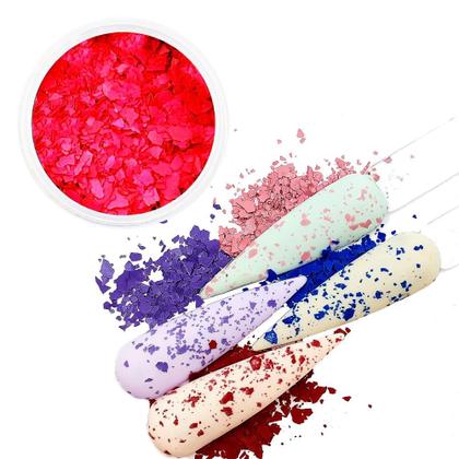 Imagem de Flake linha quail egg mix da jo decoração das unhas