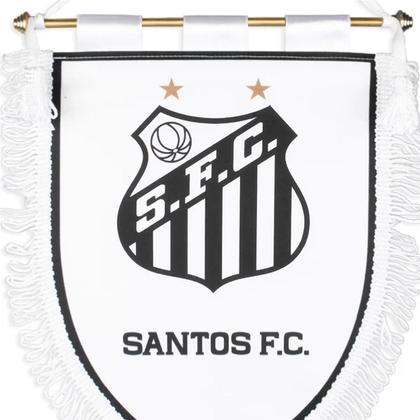 Imagem de Flâmula Branca 29X24cm Oficial Do Santos